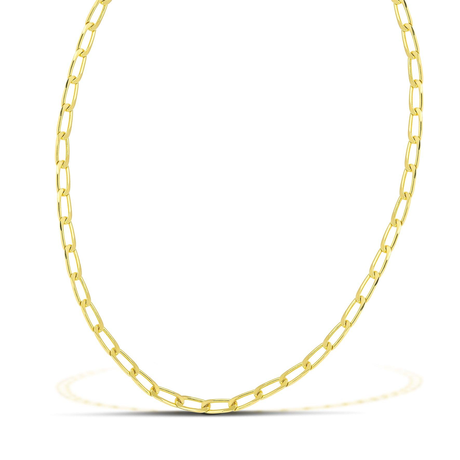 Χοντρή αλυσίδα λαιμού για άντρα από ασήμι 925, επιχρυσωμένη.