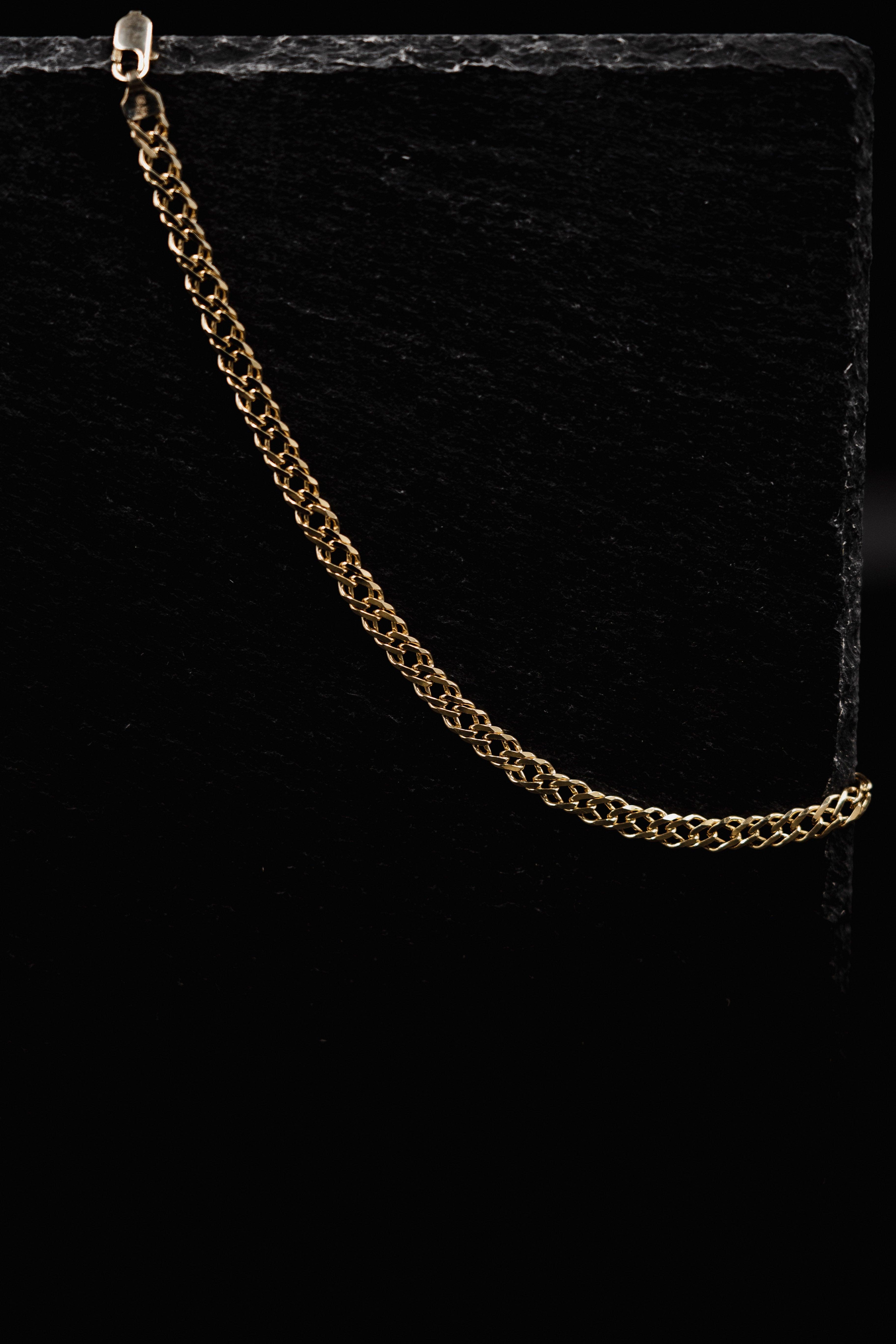 Χοντρή αλυσίδα λαιμού για άντρα από ασήμι 925, επιχρυσωμένη.