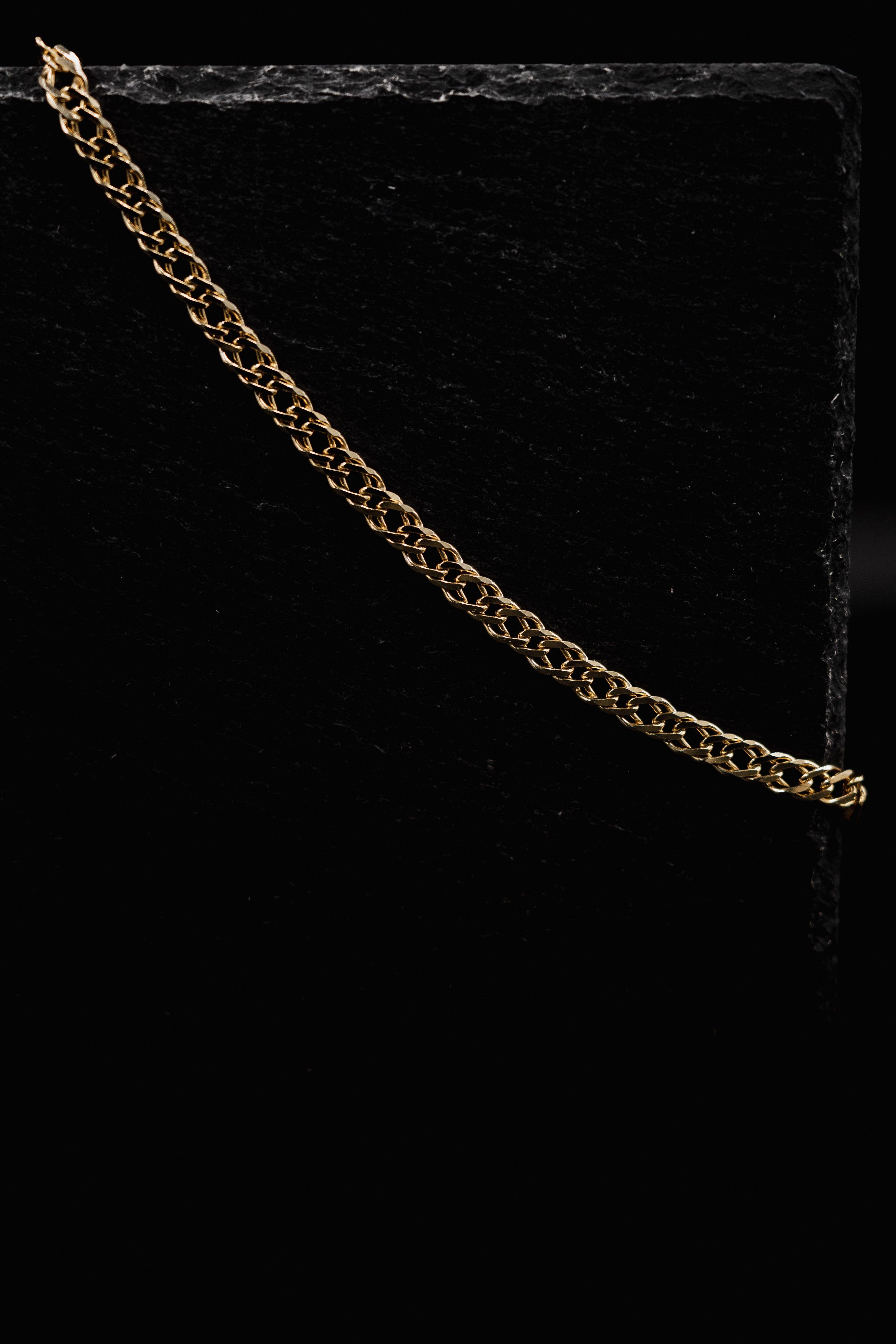 Χοντρή αλυσίδα ασημένια επιχρυσωμένη για άντρα.