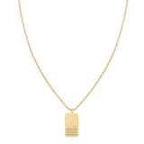 Ανδρικό κολιέ Tommy Hilfiger 2790484 ταυτότητα με κρεμαστή πλακέτα κατασκευασμένο από χειρουργικό ατσάλι σε χρυσό χρώμα.