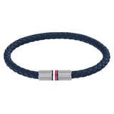 Ανδρικό Βραχιόλι Tommy Hilfiger 2790460 Δερμάτινο Μπλε