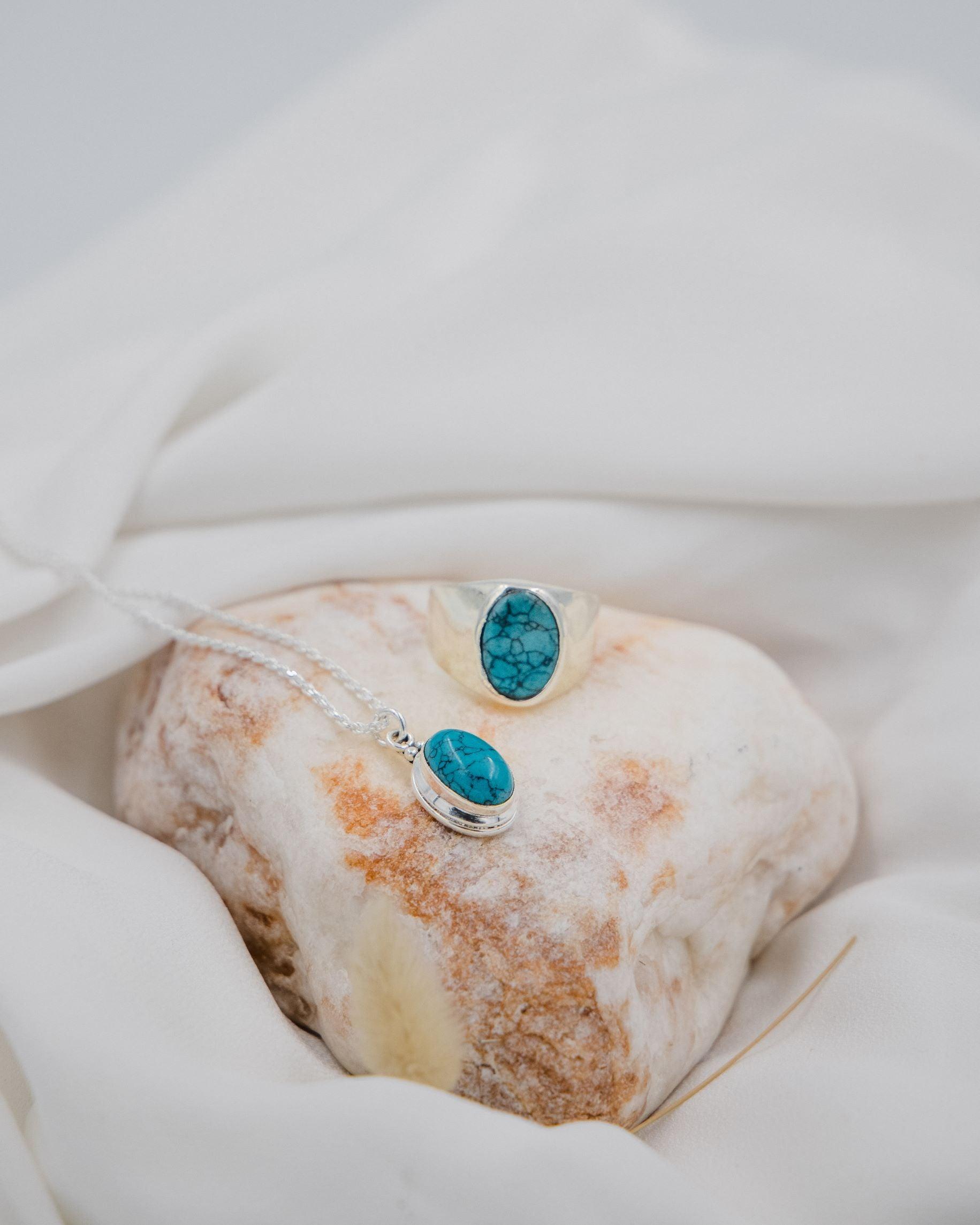 Ασημένιο κολιέ 925 τιρκουάζ NL2401.122