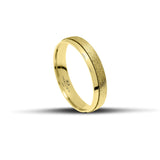 Βέρες Γάμου σετ χρυσές λουστράτες με ματ - themelidisjewels