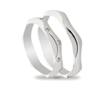 Βέρες Γάμου Λευκόχρυσες Λουστράτες με Ζιργκόν MASCHIO FEMMINA TMF-103