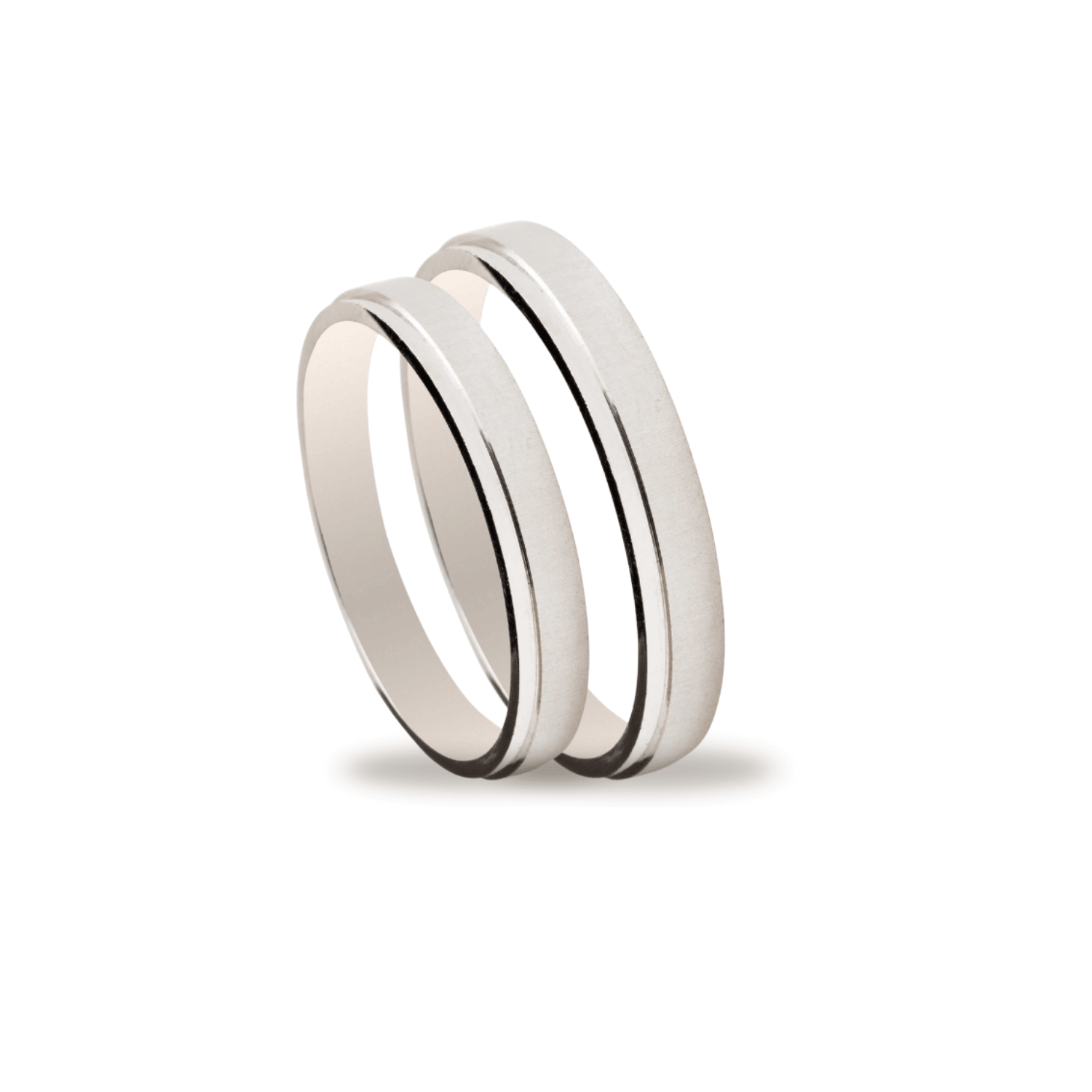 Βέρες Σετ Λευκόχρυσες MASCHIO FEMMINA SL19 - themelidisjewels