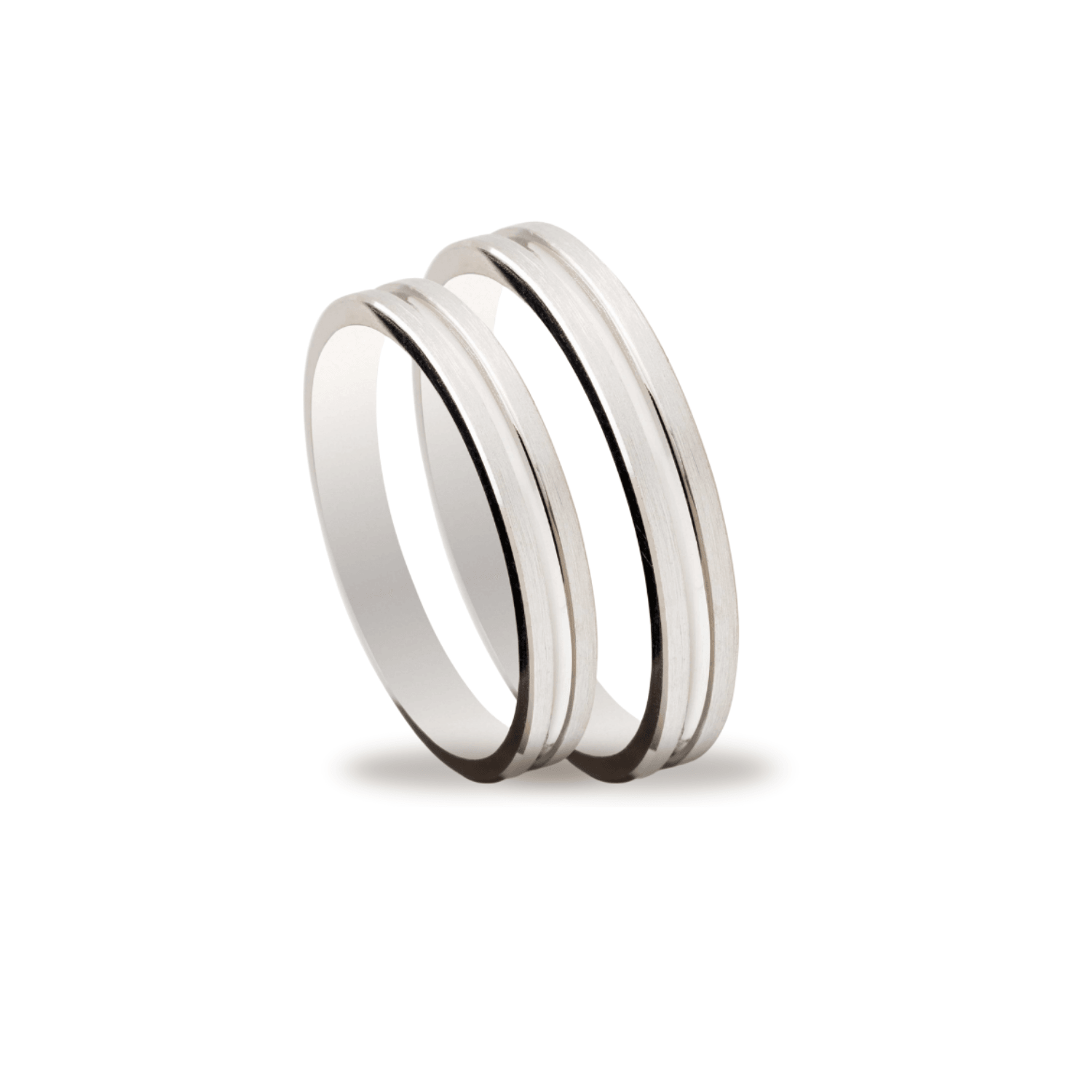 Βέρες Σετ Λευκόχρυσες MASCHIO FEMMINA SL22 - themelidisjewels