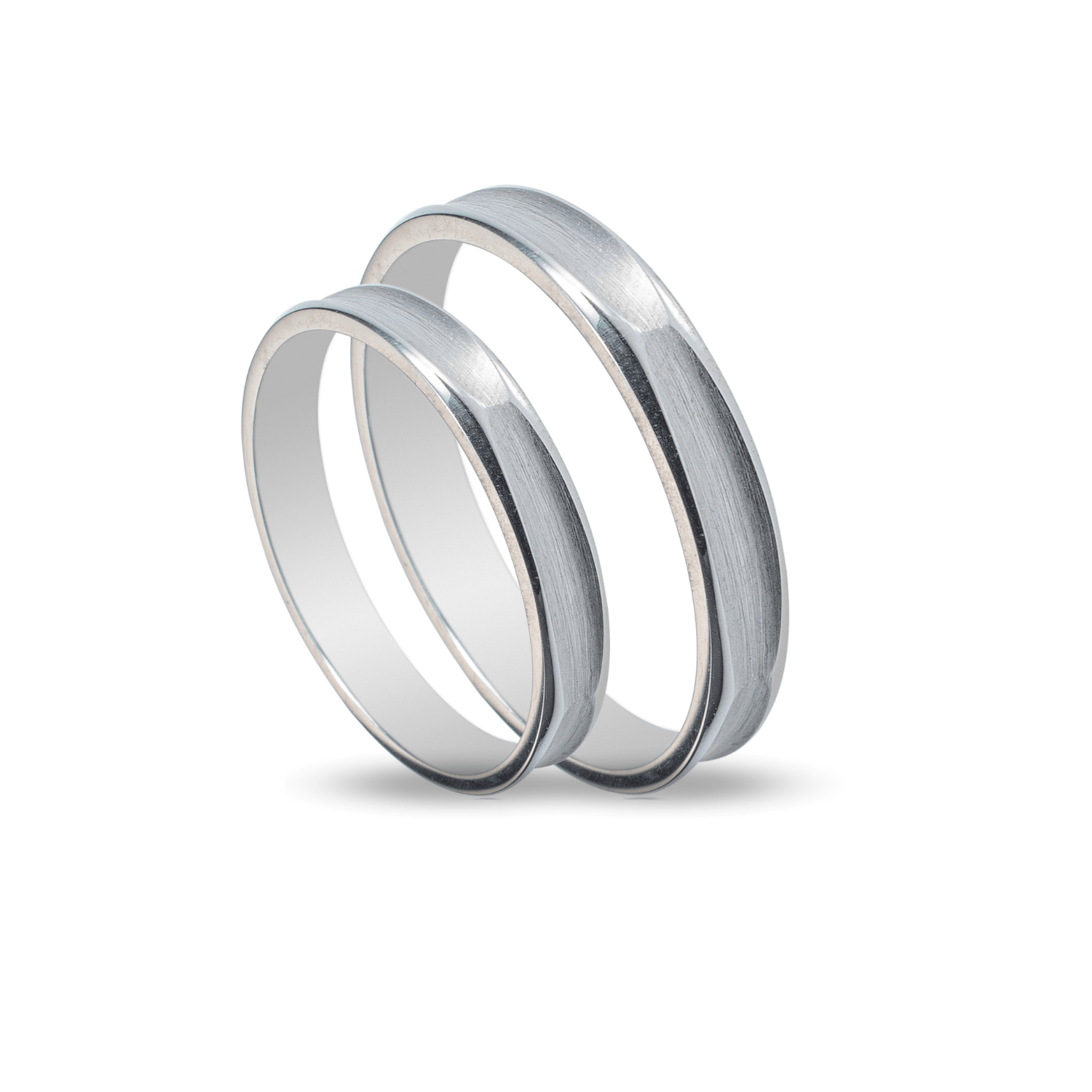 Βέρες Σετ Λευκόχρυσες MASCHIO FEMMINA SL28 - themelidisjewels