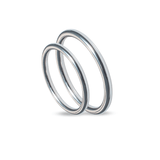 Βέρες Γάμου Λευκόχρυσες MASCHIO FEMMINA SL35