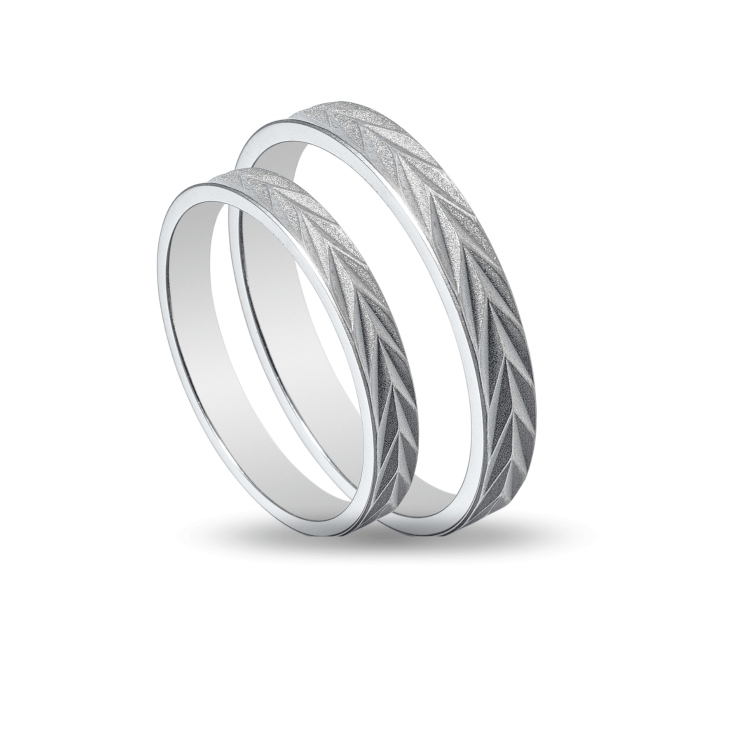 Βέρες Σετ Λευκόχρυσες MASCHIO FEMMINA SL94 - themelidisjewels