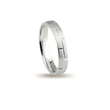 Βέρες Γάμου Λευκόχρυσες με Χάραγμα MASCHIO FEMMINA 016-E