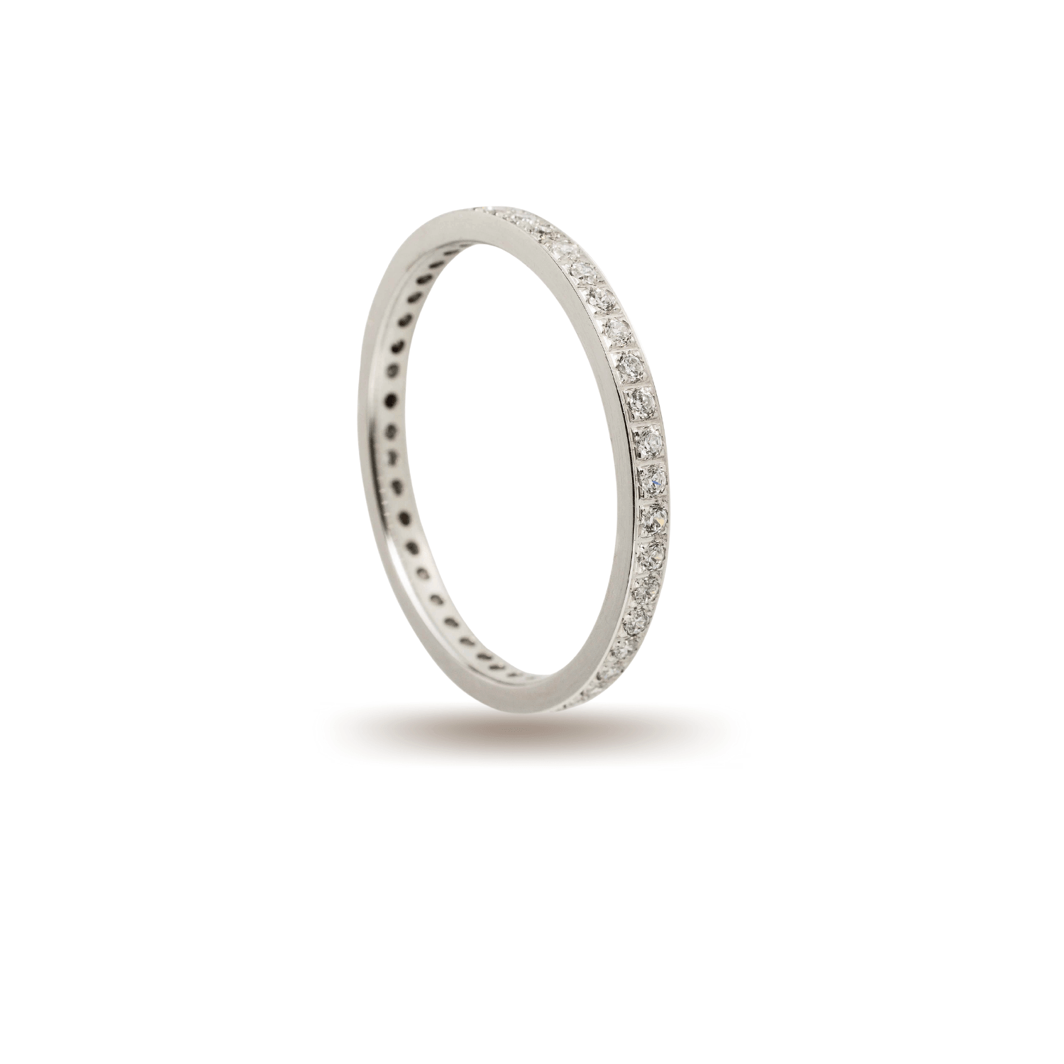 Βέρες Σετ Λευκόχρυσες με Ζιργκόν MASCHIO FEMMINA G1957-CZ - themelidisjewels