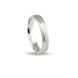 Βέρες Γάμου 019-E Λευκόχρυσες Σαγρέ MASCHIO FEMMINA 019-E