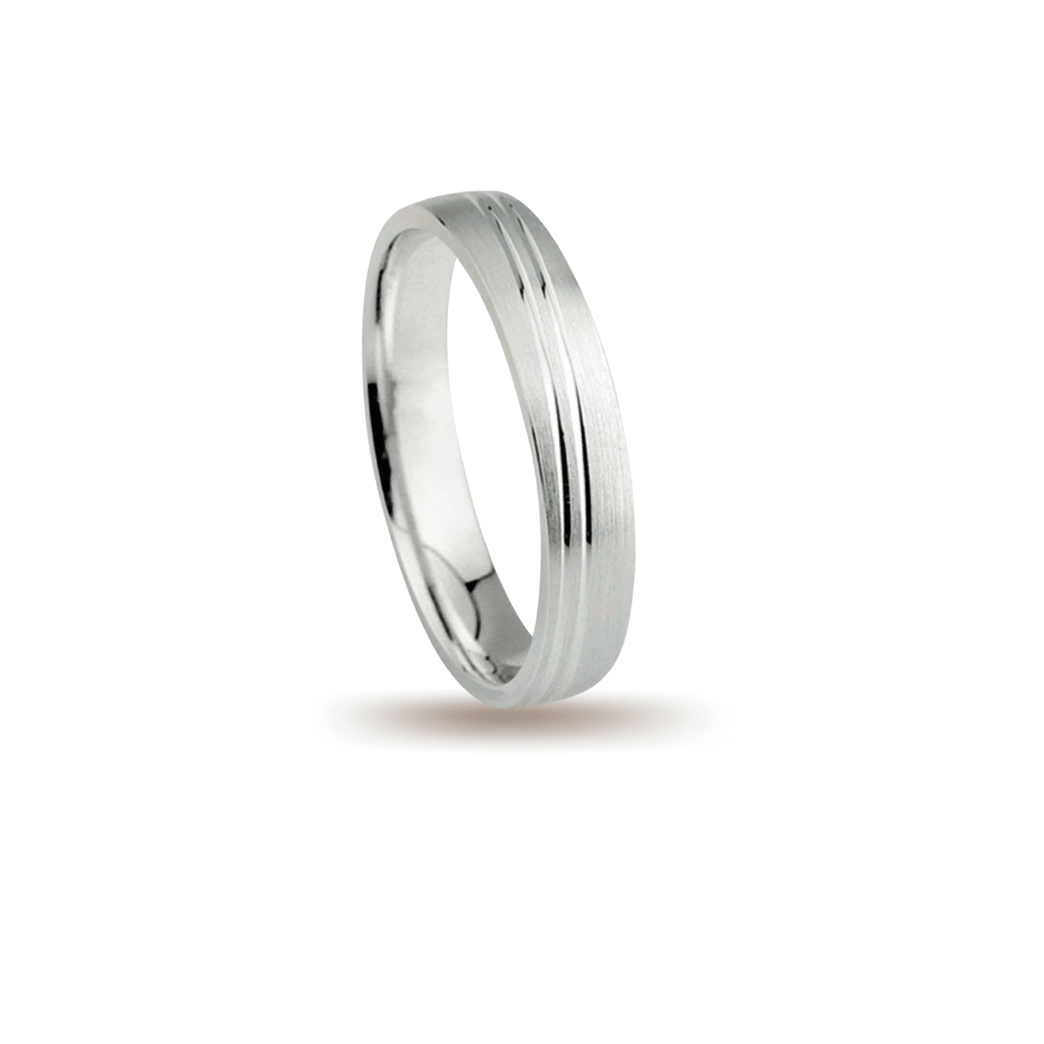 Βέρες Σετ Λευκόχρυσες Σαγρέ με Χάραγμα MASCHIO FEMMINA 017-E - themelidisjewels