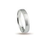 Βέρες Σετ Λευκόχρυσες Σαγρέ με Χάραγμα MASCHIO FEMMINA 017-E - themelidisjewels