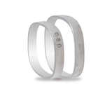 Βέρες Σετ Λευκόχρυσες Σαγρέ με Ζιργκόν MASCHIO FEMMINA TMF-40 - themelidisjewels