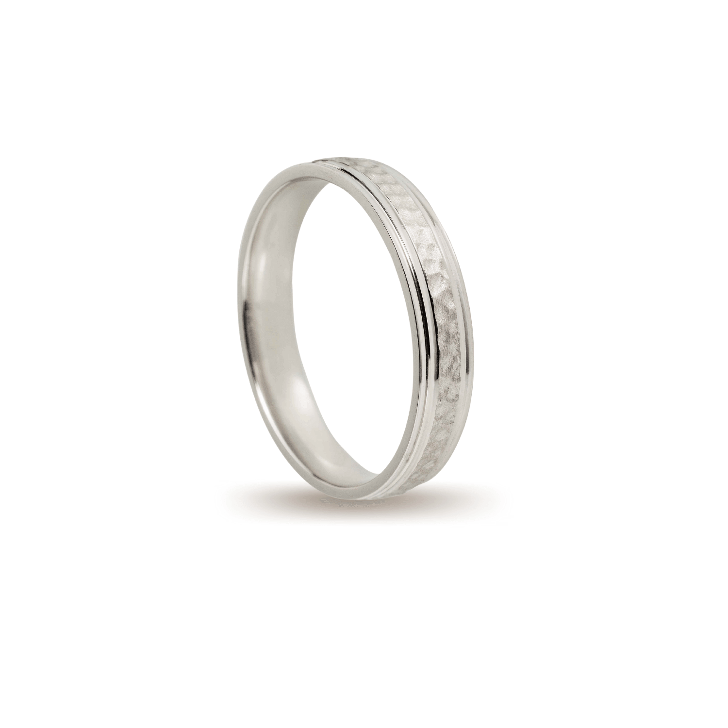 Βέρες Σετ Λευκόχρυσες Σφυρίλατες MASCHIO FEMMINA B4417-E - themelidisjewels