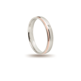 Βέρες Σετ Ροζ Χρυσές Λευκόχρυσες Ματ με Ζιργκόν MASCHIO FEMMINA F4422-CZ - themelidisjewels