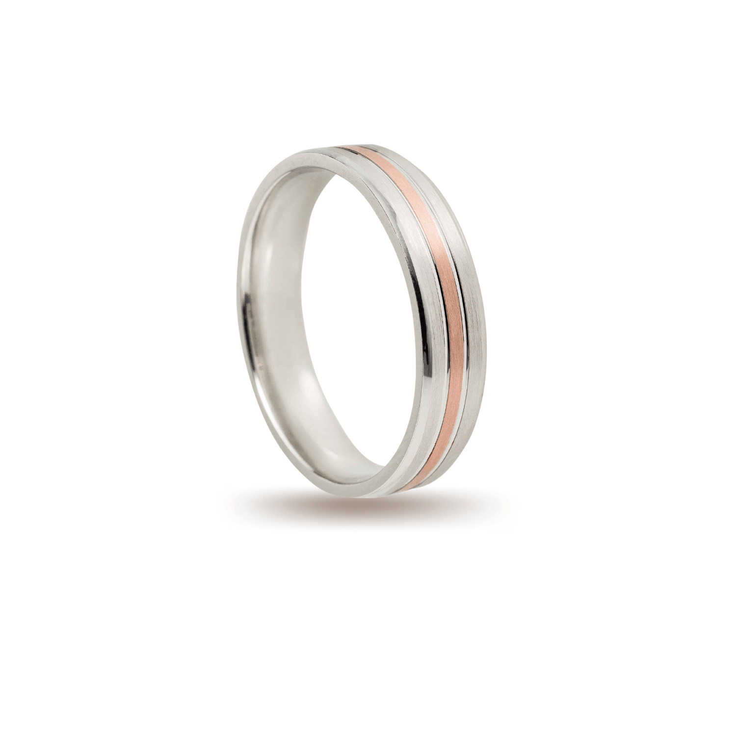 Βέρες Σετ Ροζ Χρυσές Λευκόχρυσες Σαγρέ MASCHIO FEMMINA C4369-E - themelidisjewels