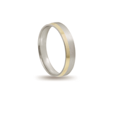 Βέρες Γάμου Δίχρωμες Λουστράτες Σαγρέ MASCHIO FEMMINA F4364-E