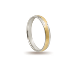 Βέρες Σετ Χρυσές Λευκόχρυσες Λουστράτες και Σαγρέ MASCHIO FEMMINA F4395-E - themelidisjewels