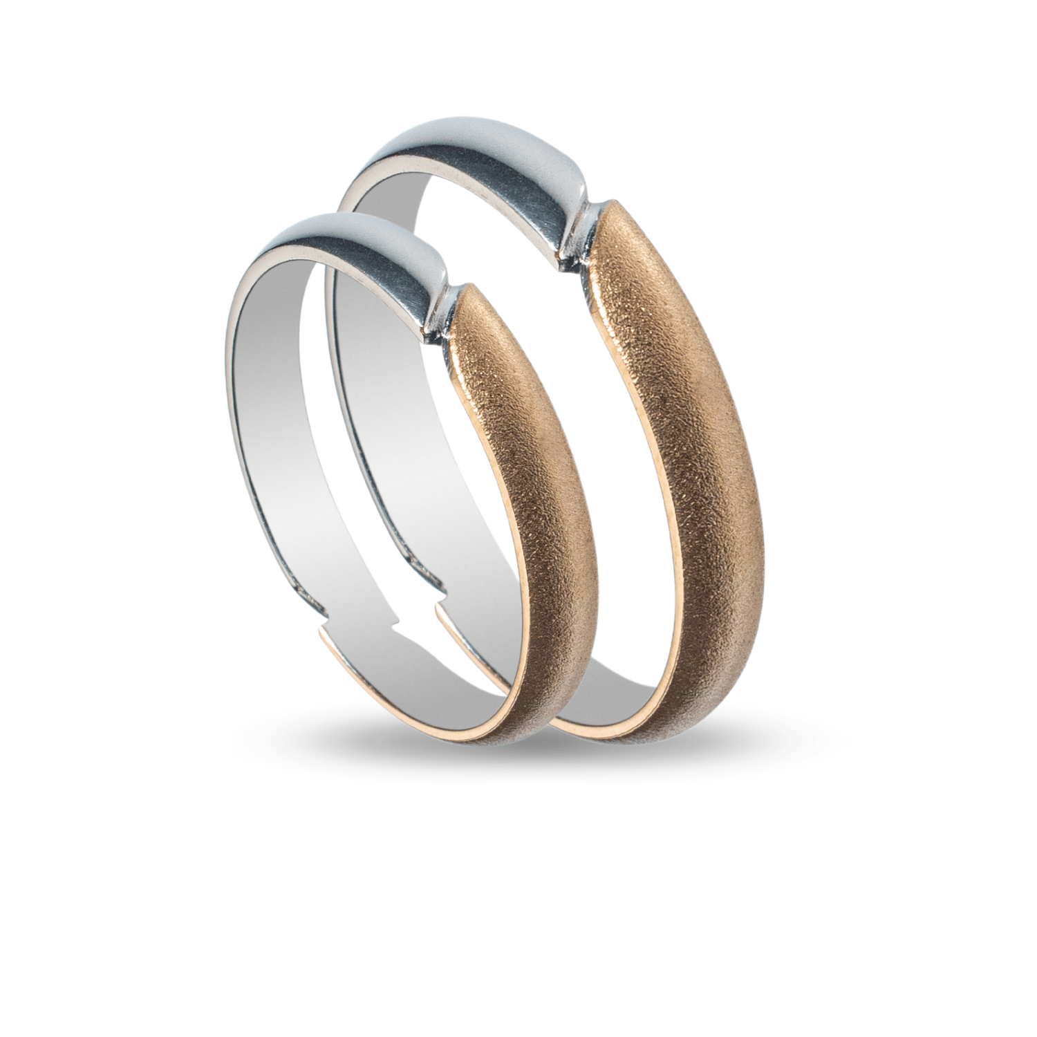 Βέρες Σετ Χρυσές Λευκόχρυσες MASCHIO FEMMINA SL73 - themelidisjewels