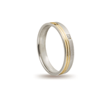 Βέρες Γάμου Δίχρωμες Ματ με Ζιργκόν MASCHIO FEMMINA F4367-CZ