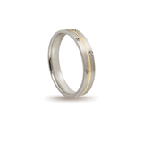 Βέρες Γάμου Δίχρωμες Σαγρέ με Ζιργκόν MASCHIO FEMMINA F4387-CZ