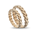 Βέρες Γάμου Χρυσές με Πλέξη MASCHIO FEMMINA SL93