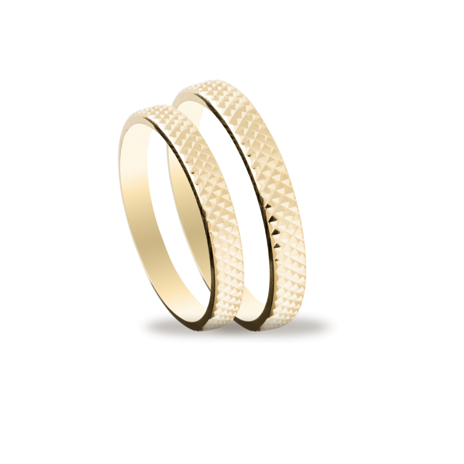 Βέρες Σετ Χρυσές με Σχέδιο MASCHIO FEMMINA SL08 - themelidisjewels