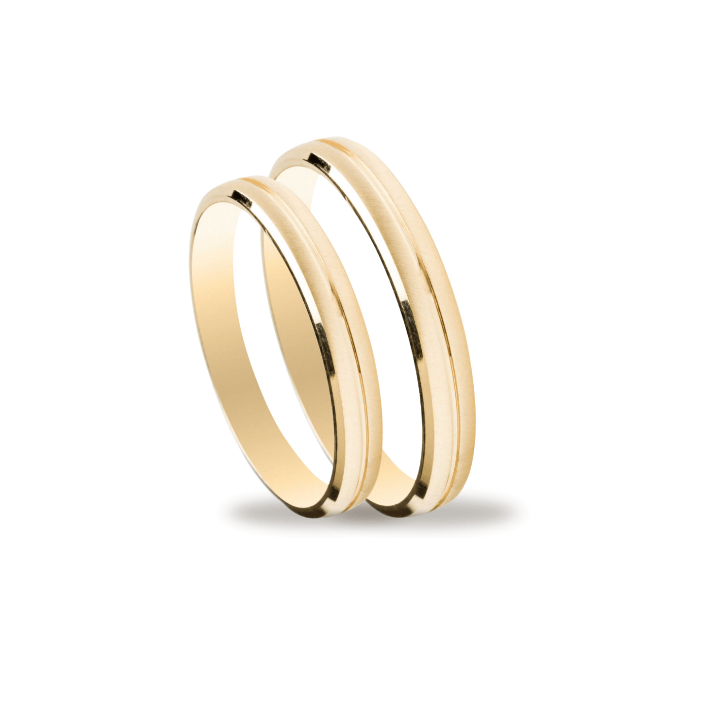 Βέρες Σετ Χρυσές με Σχέδιο MASCHIO FEMMINA SL14 - themelidisjewels