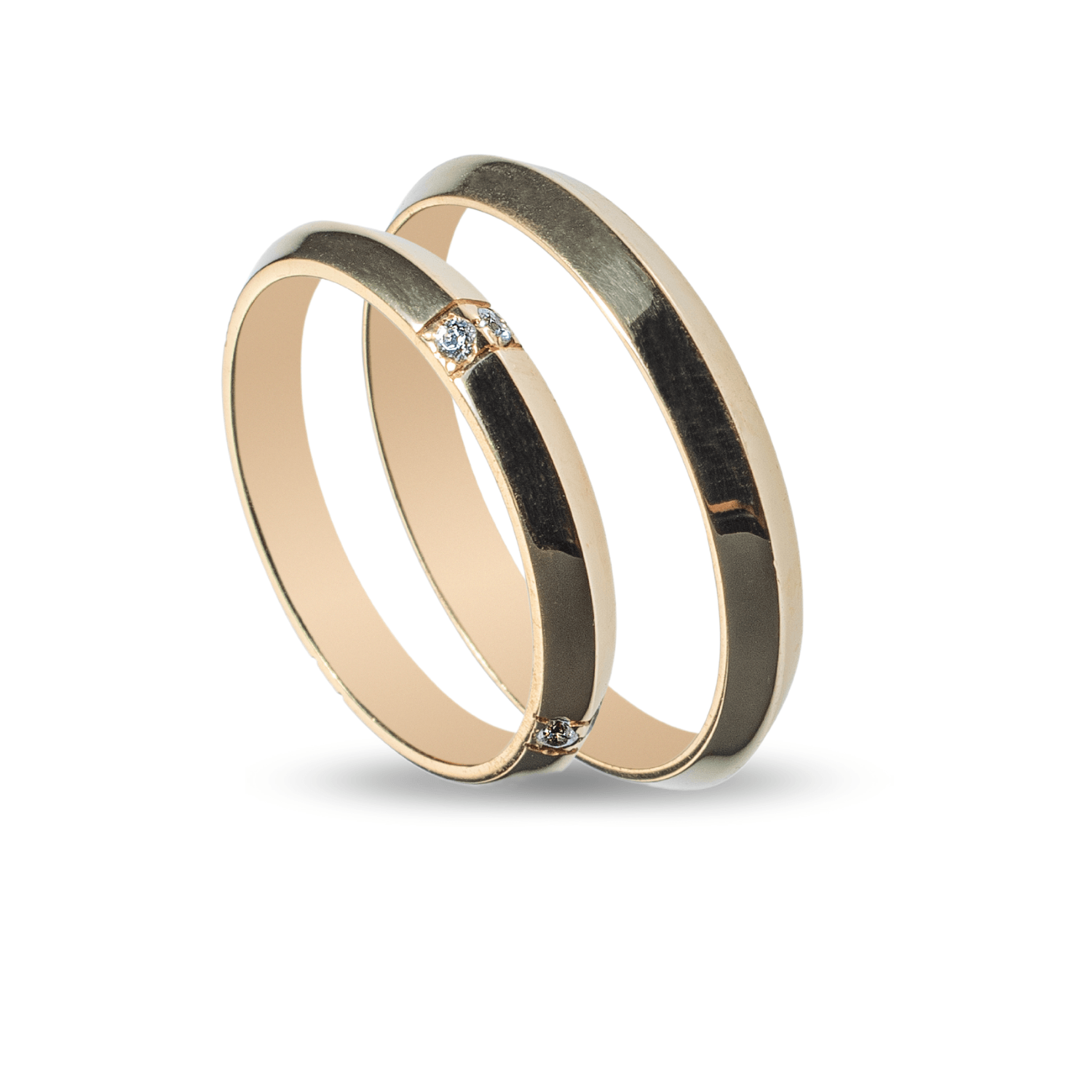 Βέρες Σετ Χρυσές με Ζιργκόν MASCHIO FEMMINA SL72 - themelidisjewels