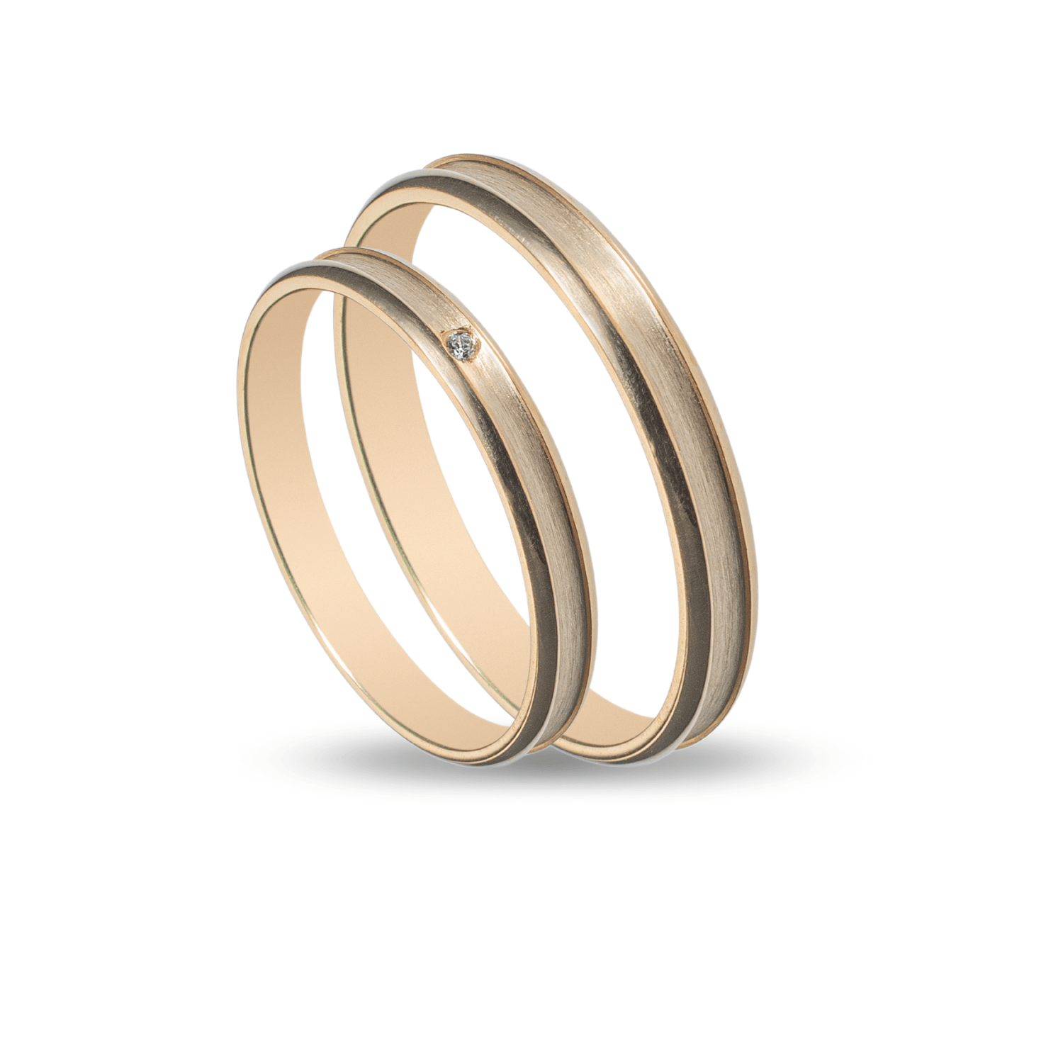 Βέρες Σετ Χρυσές με Ζιργκόν MASCHIO FEMMINA SL80 - themelidisjewels