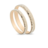 Βέρες Σετ Χρυσές Σφυρίλατες MASCHIO FEMMINA SL46 - themelidisjewels