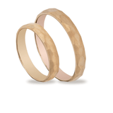 Βέρες Γάμου Χρυσές Σφυρίλατες MASCHIO FEMMINA TMF-61