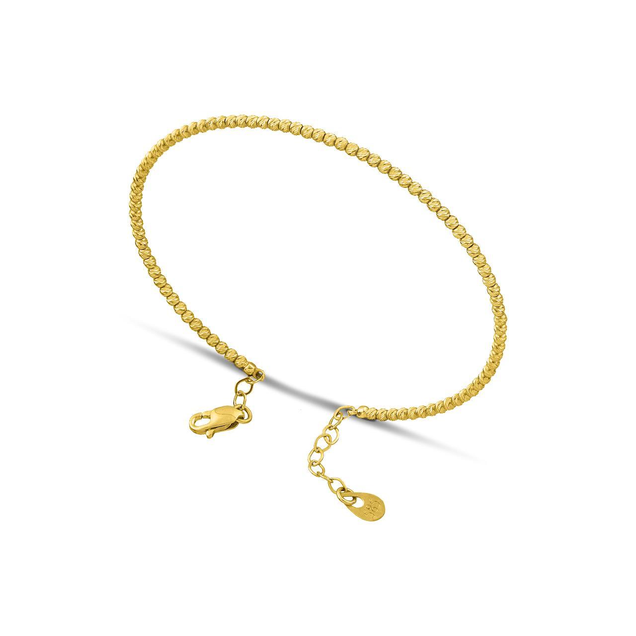 Βραχιόλι βέργα χρυσό Κ14 - themelidisjewels