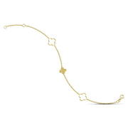 Βραχιόλι χρυσό γυναικείο με σταυρουδάκια