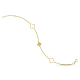 Βραχιόλι χρυσό γυναικείο με σταυρουδάκια