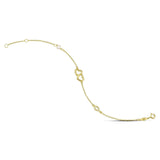 Βραχιόλι χρυσό με καρδιές