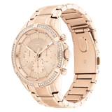 Γυναικείο ρολόι Tommy Hilfiger Kenzie 1782558 με ροζ χρυσό ατσάλινο μπρασελέ και ροζ χρυσό καντράν διαμέτρου 40mm με ζιργκόν.