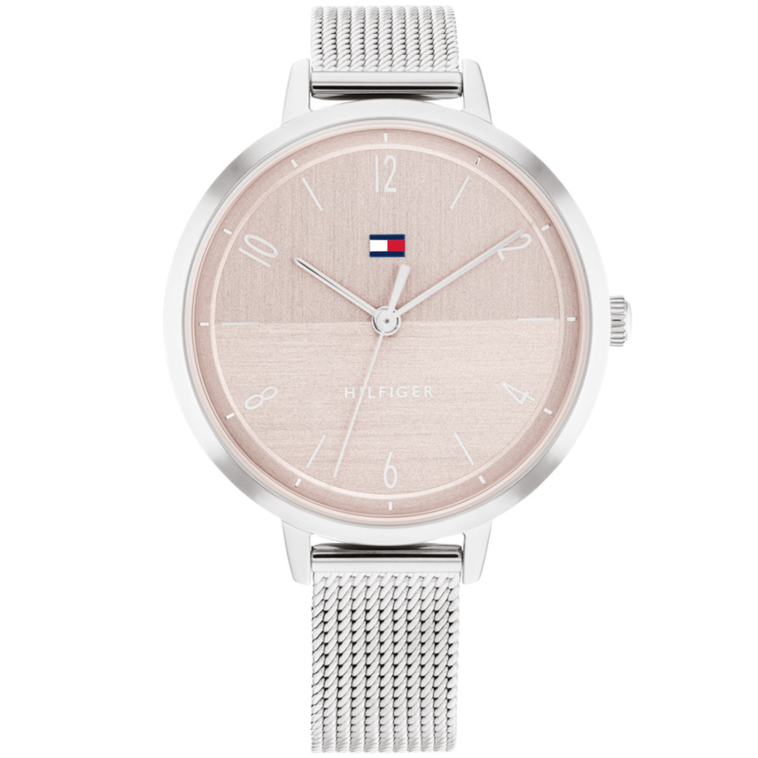 Γυναικείο ρολόι Tommy Hilfiger Florence 1782578 με ασημί ατσάλινο μπρασελέ και ροζ καντράν διαμέτρου 38mm.