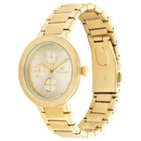 Γυναικείο ρολόι Tommy Hilfiger Casual 1782536, με μπρασελέ σε χρυσό χρώμα από ανοξείδωτο ατσάλι και χρυσό καντράν με χρονογράφους και δείκτες σε χρυσό χρώμα.