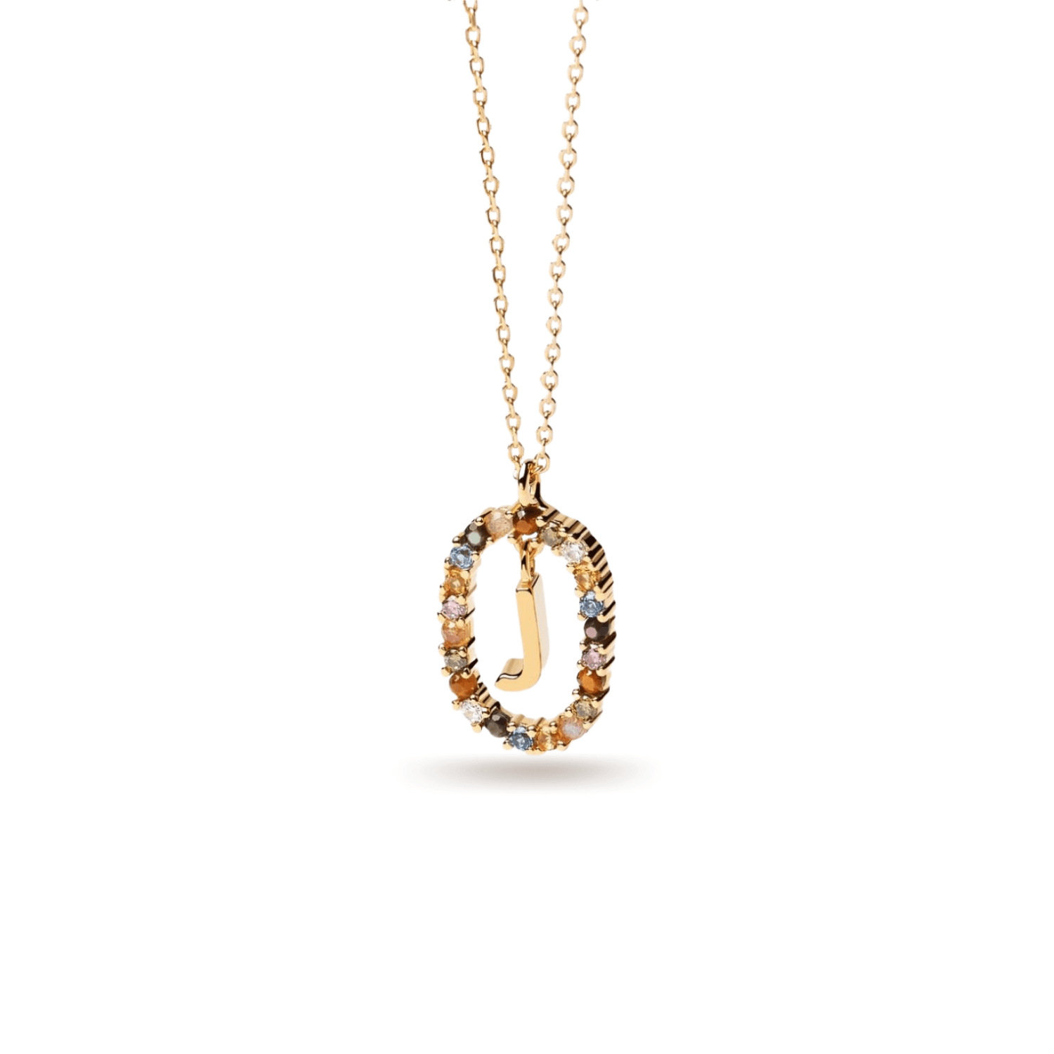 Κολιέ ασημένιο 925 μονόγραμμα PDPAOLA - themelidisjewels