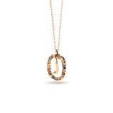 Κολιέ ασημένιο 925 μονόγραμμα PDPAOLA - themelidisjewels