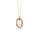 Κολιέ ασημένιο 925 μονόγραμμα PDPAOLA - themelidisjewels