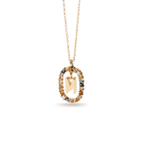 Κολιέ ασημένιο 925 μονόγραμμα PDPAOLA - themelidisjewels