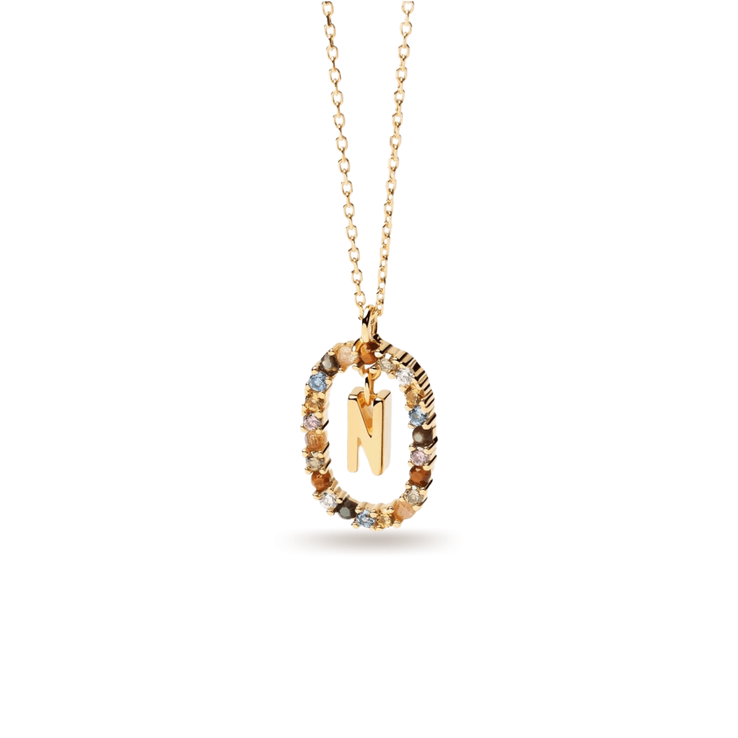 Κολιέ ασημένιο 925 μονόγραμμα PDPAOLA - themelidisjewels