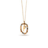 Κολιέ ασημένιο 925 μονόγραμμα PDPAOLA - themelidisjewels