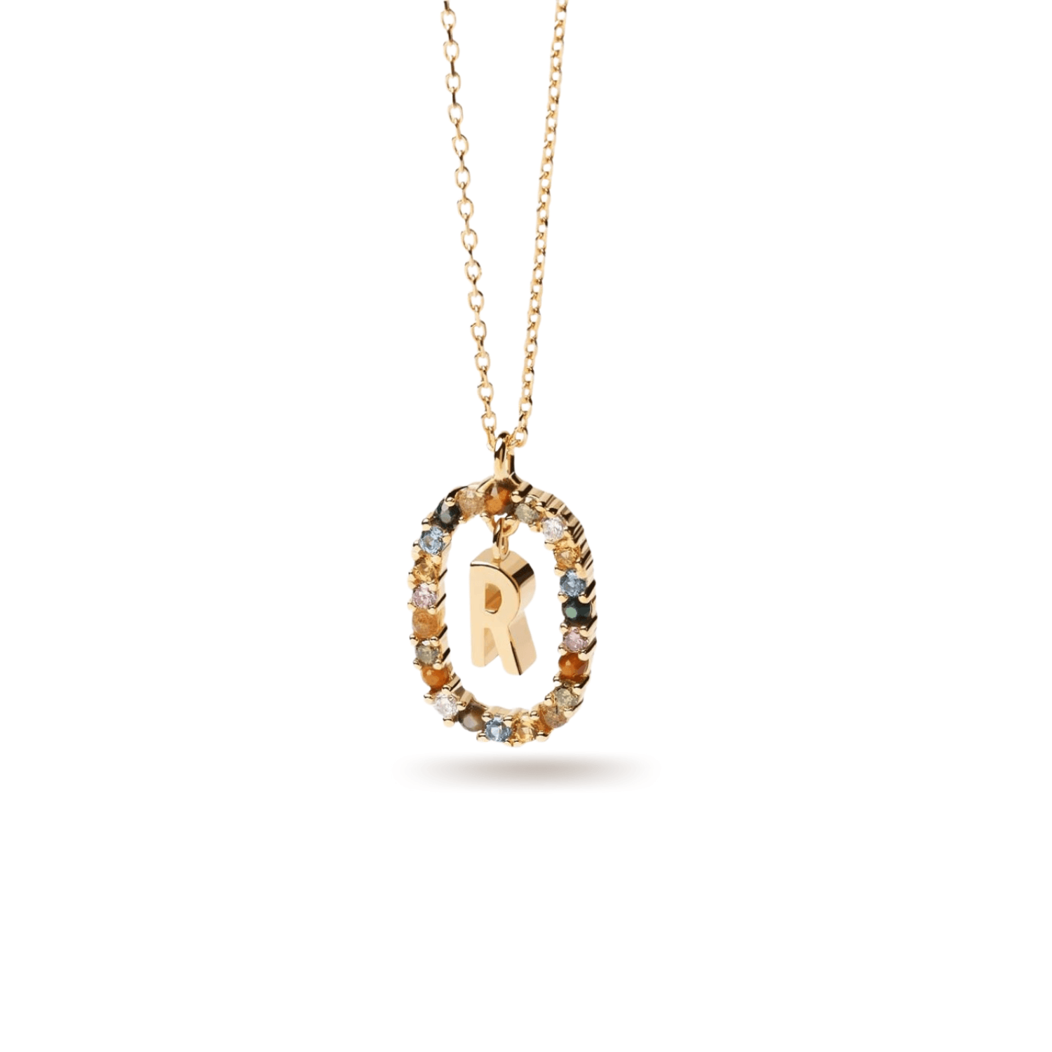 Κολιέ ασημένιο 925 μονόγραμμα PDPAOLA - themelidisjewels