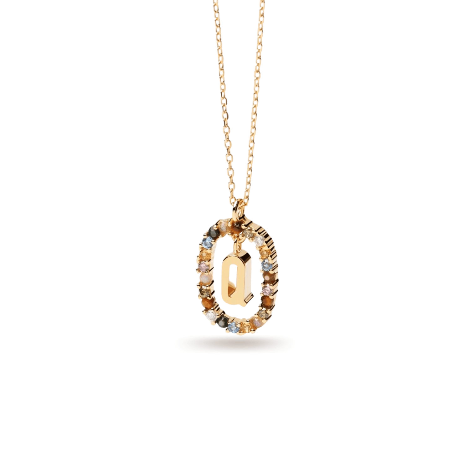 Κολιέ ασημένιο 925 μονόγραμμα PDPAOLA - themelidisjewels