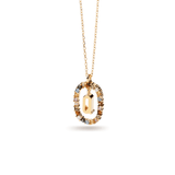 Κολιέ ασημένιο 925 μονόγραμμα PDPAOLA - themelidisjewels